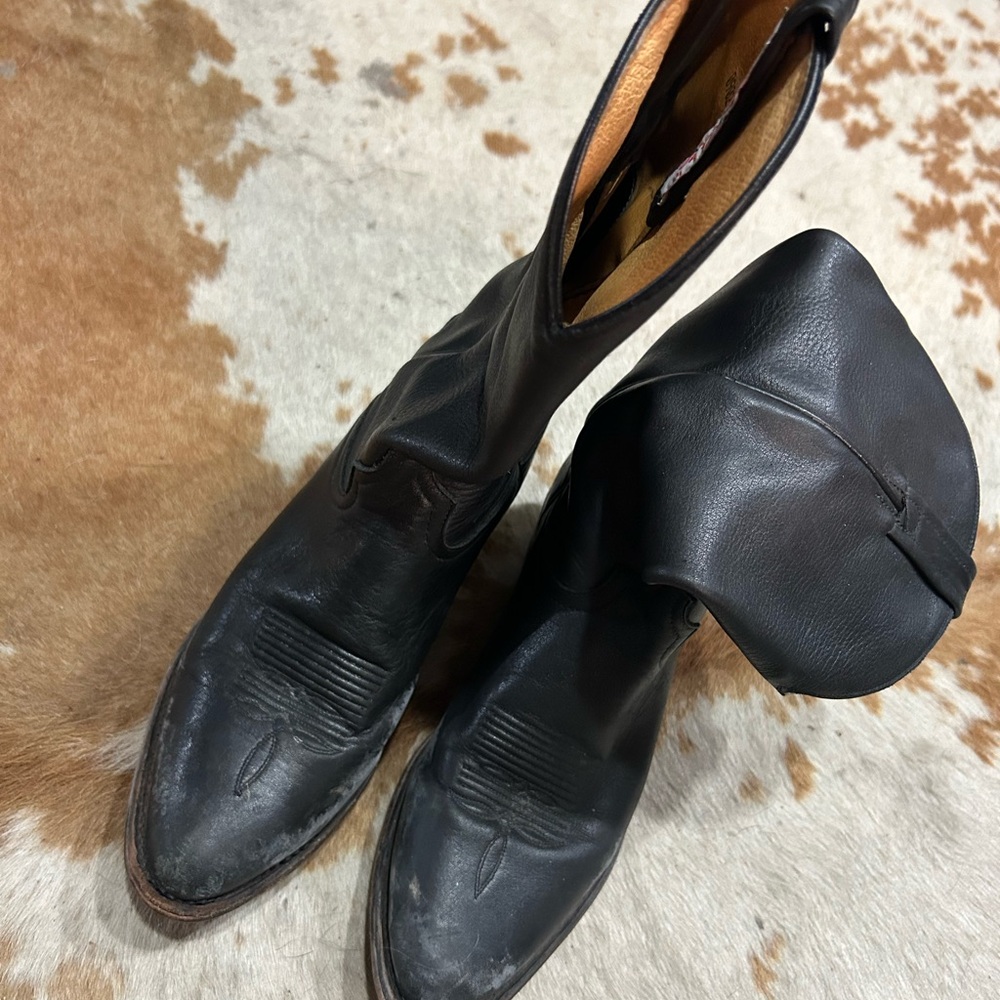 Tony Lama Black Leather Men's Boots